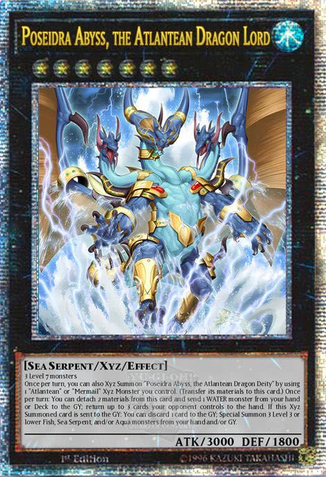 ROTA-EN043 "Poseidra Abyss, the Atlantean Dragon Lord" Quarter Century Secret Rare