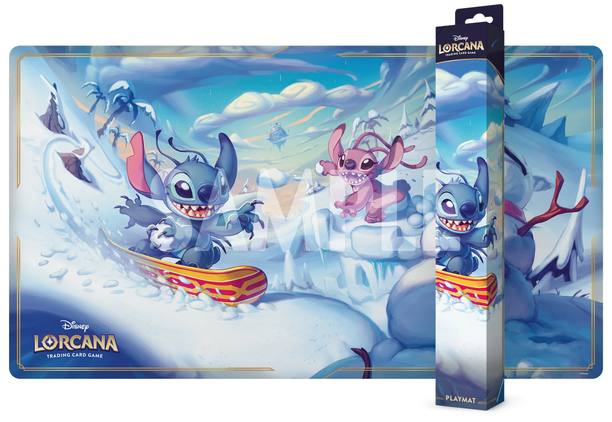 Disney Lorcana: Hyperia City Playmat – Stitch and Angel