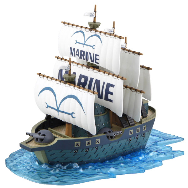 Bandai Spirits One Piece Grand Ship Collection Marine Battleship Plastic Model