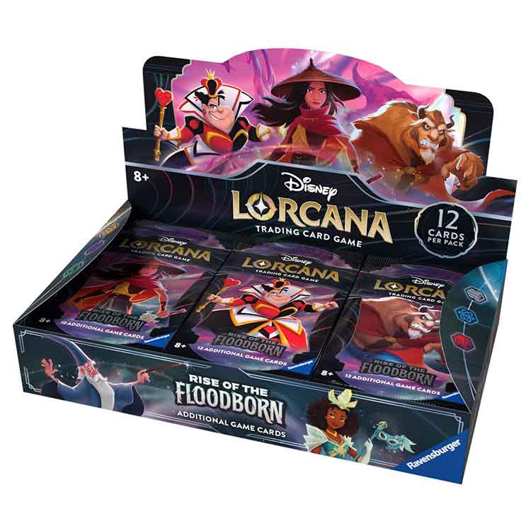 Disney Lorcana-Rise of The Floodborn- Sealed Booster Case (4xBoxes) Northern Card Gaming Disney Lorcana-Rise of The Floodborn- Sealed Booster Case (4xBoxes) Northern Card Gaming