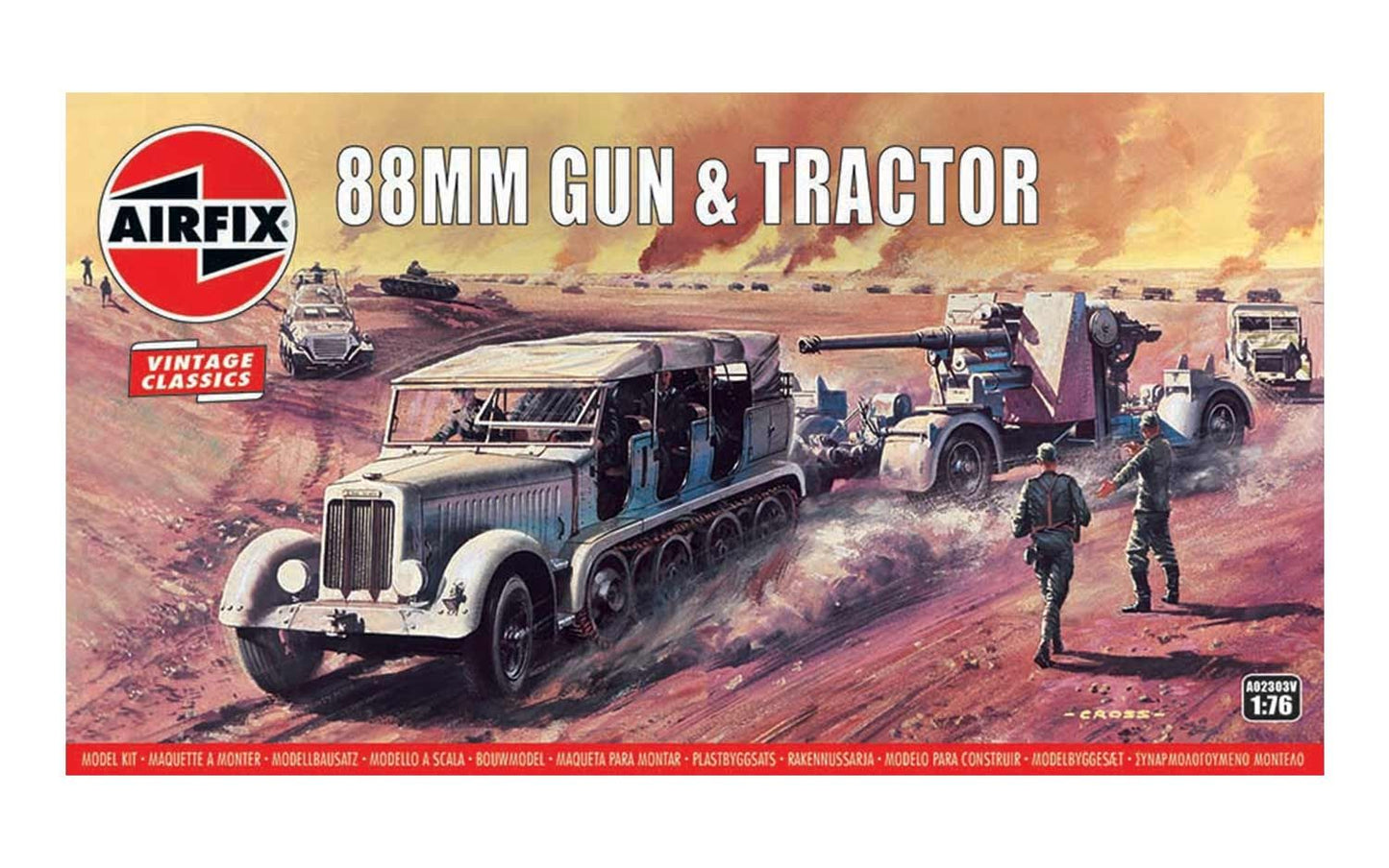 Airfix 88mm Gun & Tractor A02303V