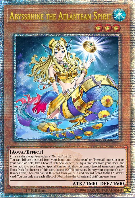 ROTA-EN017 "Abyssrhine, the Atlantean Spirit" Quarter Century Secret Rare