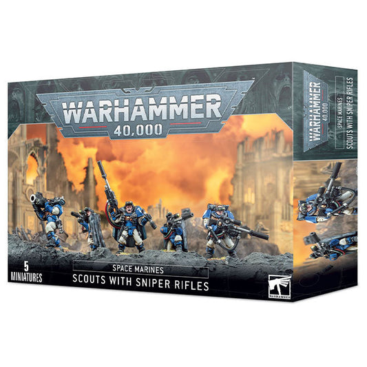 W40000 Space Marines Scouts With Sniper Rifles  48-29