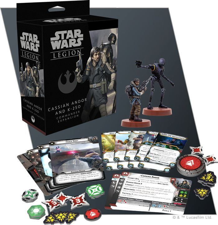 Star Wars Legion: Legion Cassian Andor And K-2so. SWL59 FFGSWL59