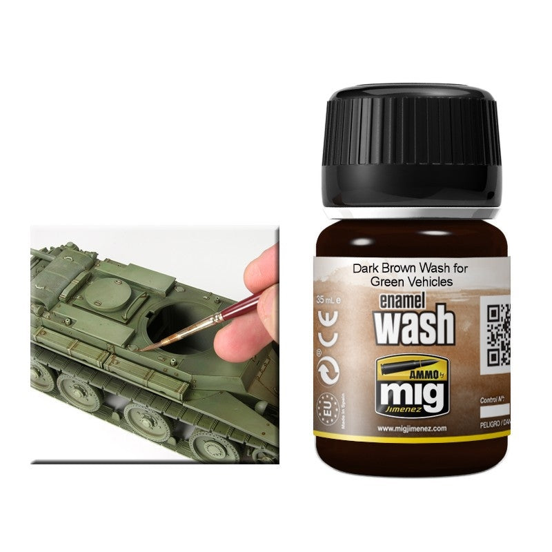 Dark Brown Wash for Green vehicles 1005