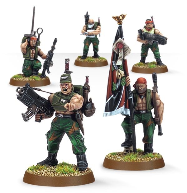 Astra Militarum Catachan Command Squad (Web)
