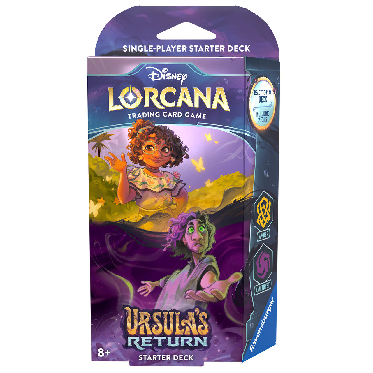 Disney Lorcana: Ursula's Return Starter Deck - Amber & Amethyst (Mirabel & Bruno) (Preorder)