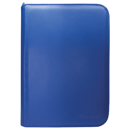 4 Pocket Zip Binder Blue