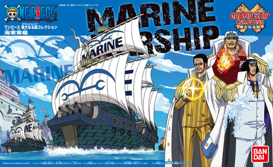 Bandai Spirits One Piece Grand Ship Collection Marine Battleship Plastic Model