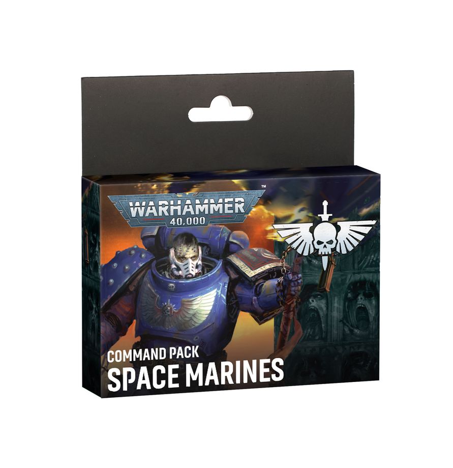 PREORDER RELEASE DATE: 3/10/2026 COMMAND PACK: SPACE MARINES (ENG)