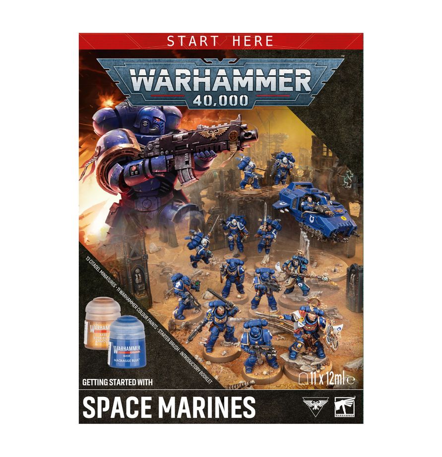 PREORDER RELEASE DATE: 25/07/2026 Warhammer 40K Getting Started With Space Marines (COLLECTION ONLY)