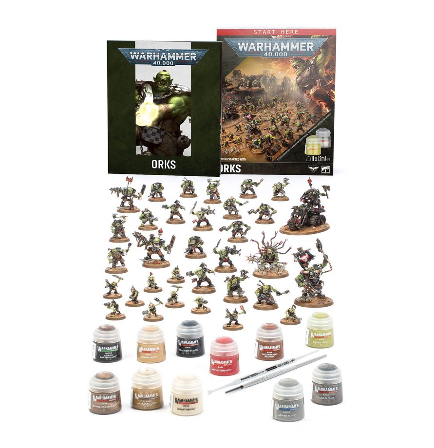 PREORDER RELEASE DATE: 25/07/2026 Warhammer 40K Getting Started With Orks (COLLECTION ONLY)