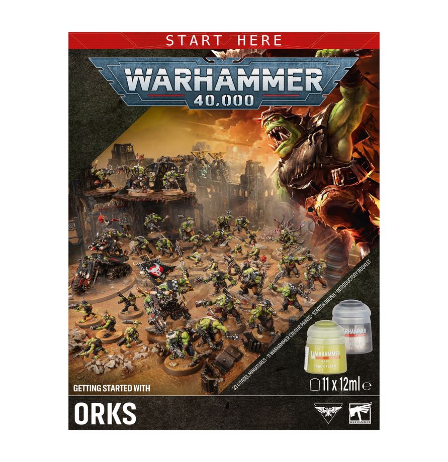 PREORDER RELEASE DATE: 25/07/2026 Warhammer 40K Getting Started With Orks (COLLECTION ONLY)