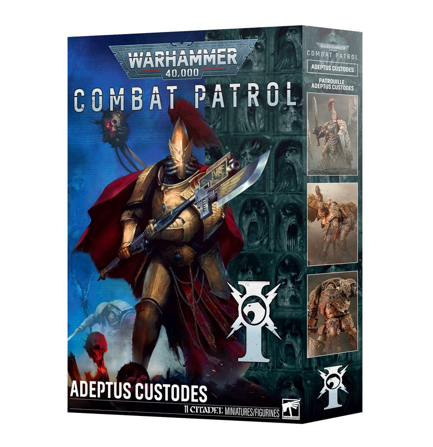 PREORDER RELEASE DATE: 17/10/26 COMBAT PATROL: ADEPTUS CUSTODES (COLLECTION ONLY)