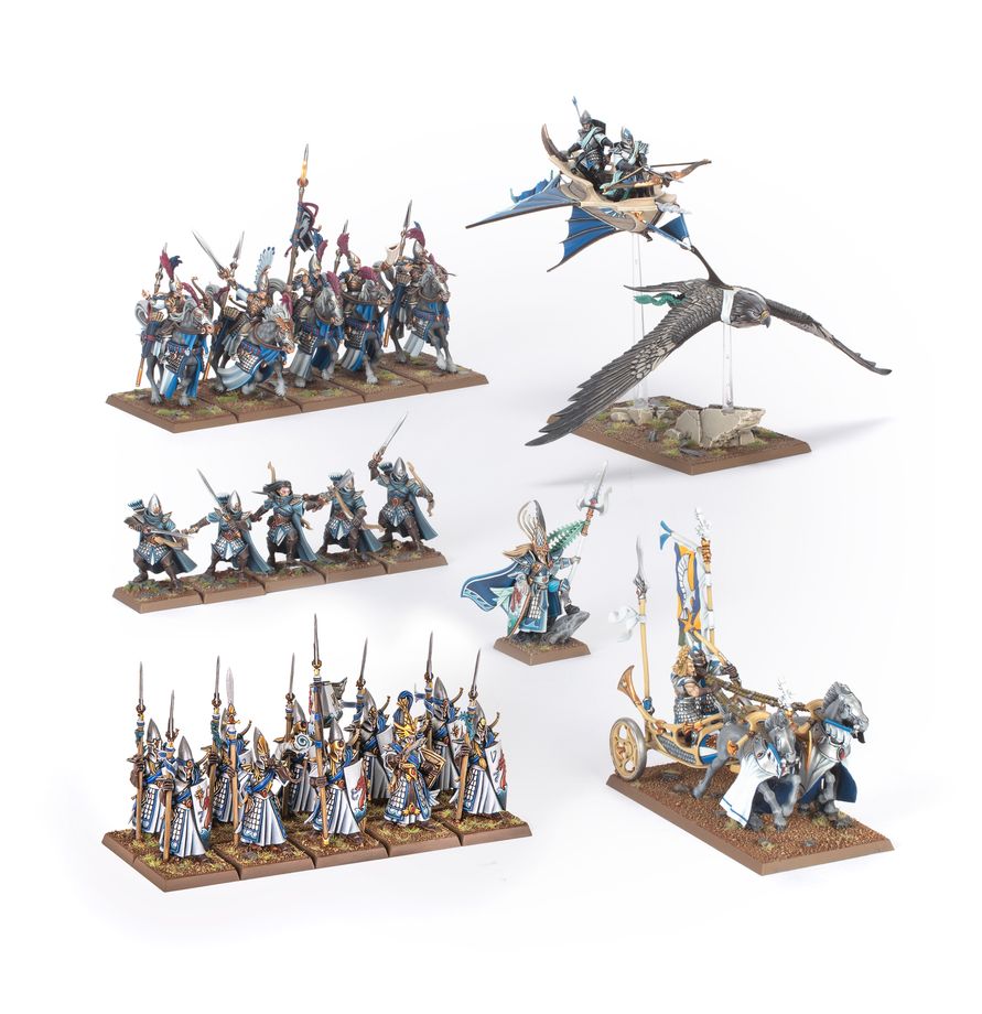 PREORDER RELEASE DATE: 12/09/2026 PICKUP ONLY High Elf Realms: Battle March Army