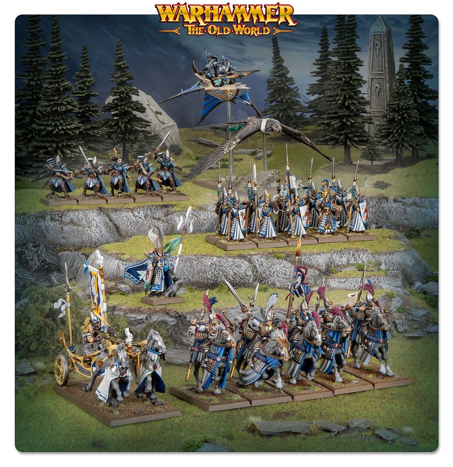 PREORDER RELEASE DATE: 12/09/2026 PICKUP ONLY High Elf Realms: Battle March Army