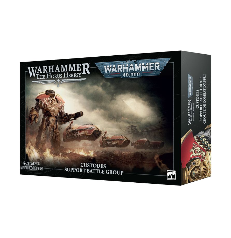 PREORDER RELEASE DATE: 12/09/2026 PICKUP ONLY Custodes: Support Battle Group