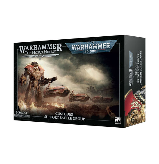 PREORDER RELEASE DATE: 12/09/2026 PICKUP ONLY Custodes: Support Battle Group