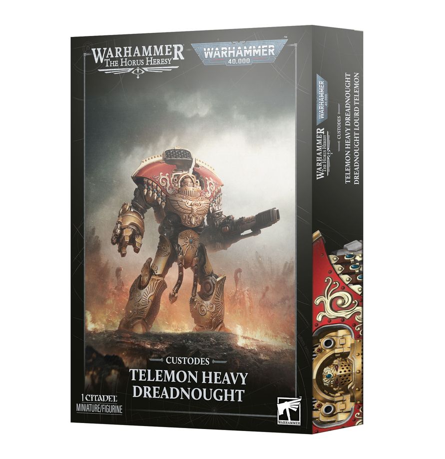 PREORDER RELEASE DATE: 17/10/26 CUSTODES: TELEMON HEAVY DREADNOUGHT (COLLECTION ONLY)