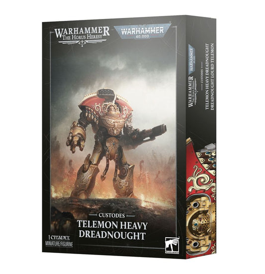 PREORDER RELEASE DATE: 17/10/26 CUSTODES: TELEMON HEAVY DREADNOUGHT (COLLECTION ONLY)