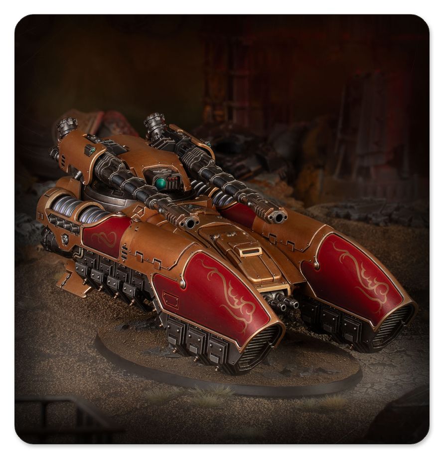 PREORDER RELEASE DATE: 17/10/26 CUSTODES: CALADIUS GRAV-TANK (COLLECTION ONLY)