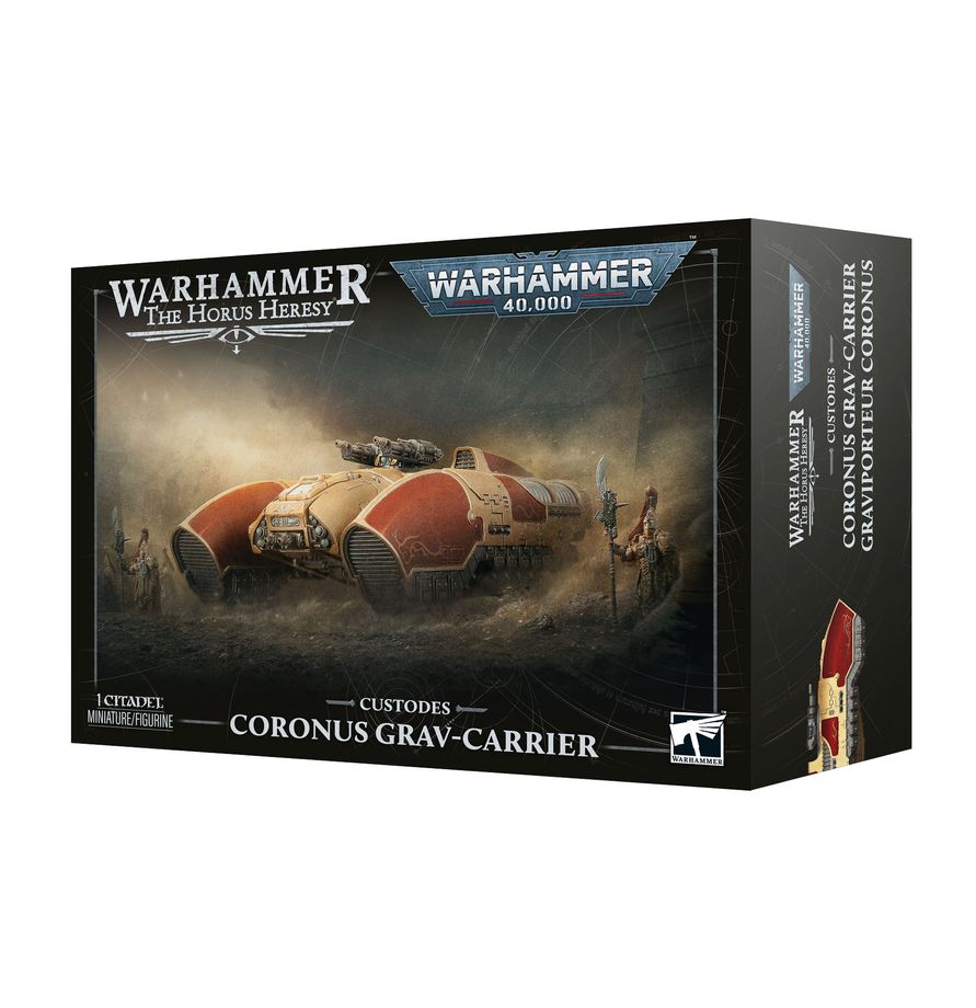 PREORDER RELEASE DATE: 17/10/26 CUSTODES: CUSTODES: CORONUS GRAV-CARRIER (COLLECTION ONLY)