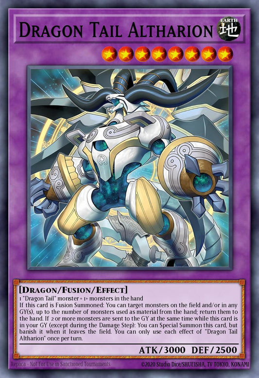 JUSH-EN006 “Dracotail Arthalion” Starlight Rare
