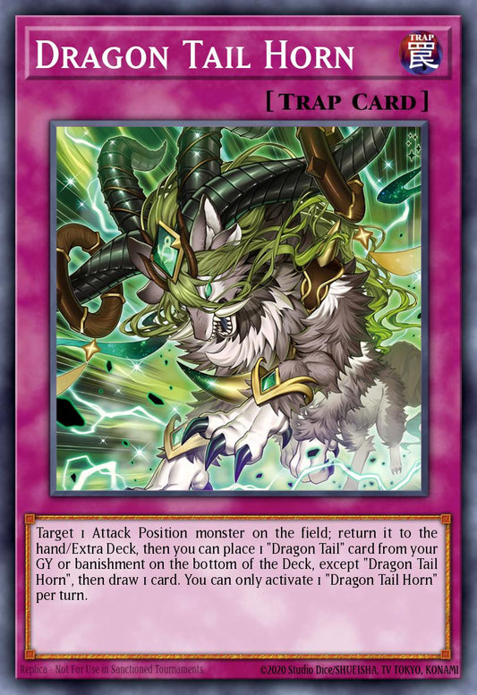 JUSH-EN010 “Dracotail Horn” Super Rare