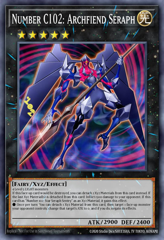 JUSH-EN056 “Number C102: Archfiend Seraph” Super Rare