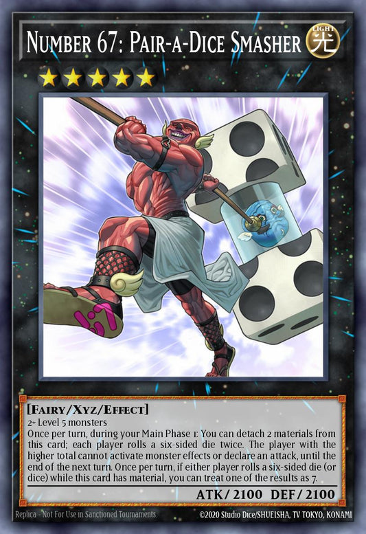 JUSH-EN058 “Number 67: Pair-A-Dice Smasher” Super Rare