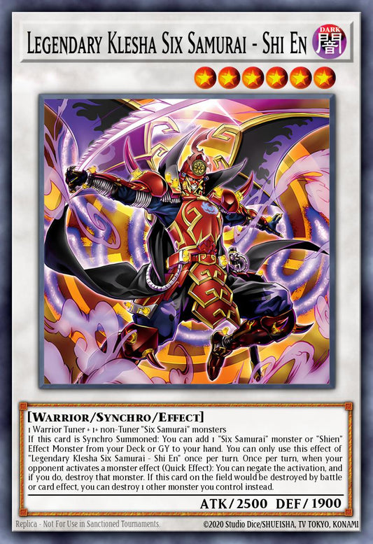 ROTA-EN039 "Legendary Six Samurai Lord - Shi En" Ultra Rare