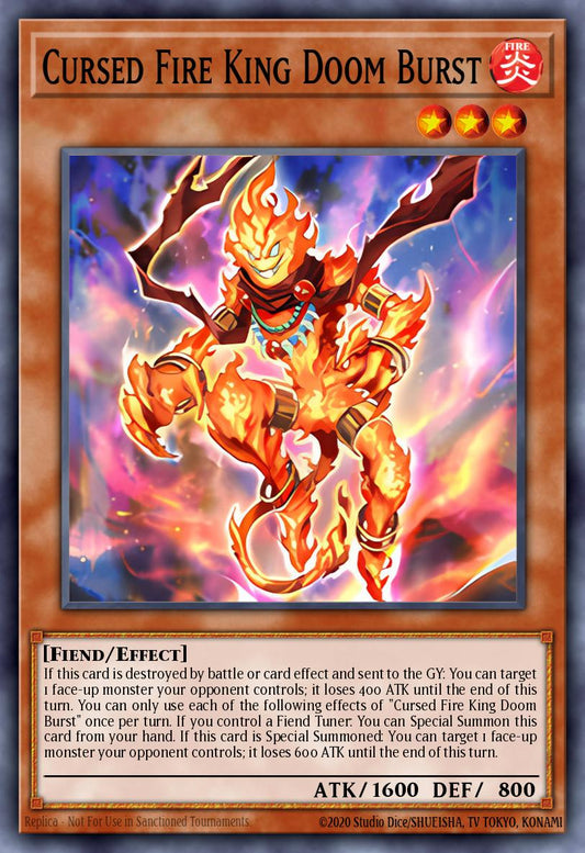 ROTA-EN097 "Cursed Fire King Doom Burst” Super Rare