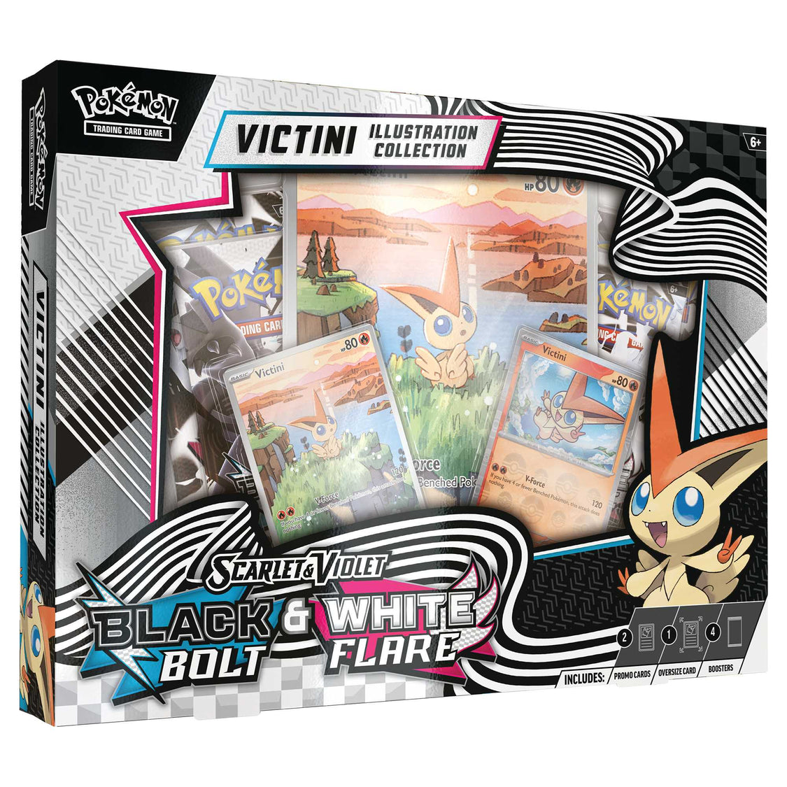 Pokémon TCG: Scarlet & Violet 10.5 - Black Bolt & White Flare Unova Victini Illustration Collection (Pre-Order)