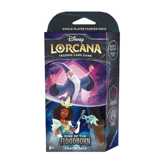 Disney Lorcana-Rise of The Floodborn Starter Deck-Merlin and Tiana