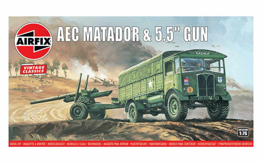 Airfix AEC Matador & 5.5inch Gun A01314V