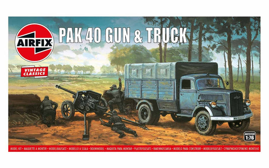 Airfix Pak 40 Gun & Track a02315v