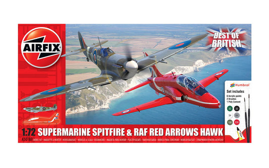 Airfix Supermarine Spitfire & Raf Red Arrows Hawk A50187