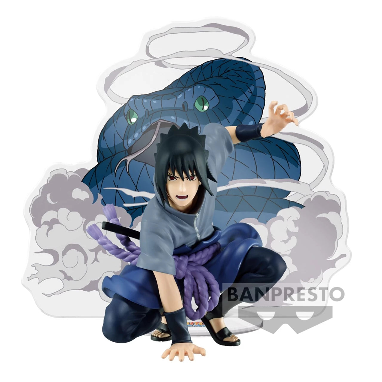 Naruto Shupuden: Sasuke Uchihav with Manda Panel Spectacle Special Statue