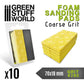 FOAM Sanding Pads - Grit #280 (foam color ochre) (pack x10)