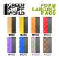 FOAM Sanding Pads - Grit #280 (foam color ochre) (pack x10)