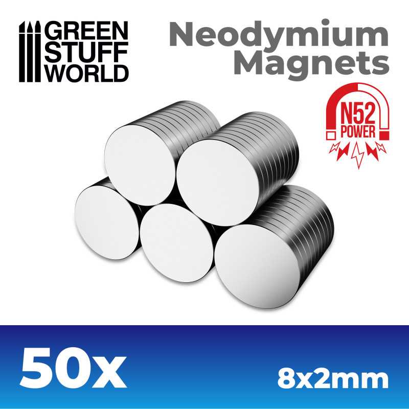 50xN52 Magnets 8x2  11519