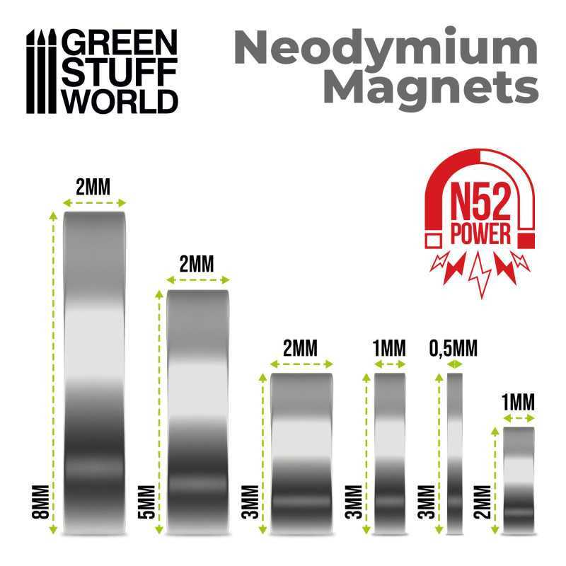 50xN52 Magnets 8x2  11519