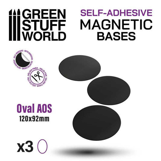 Magnetic Precut Sizes - Adhesive Oval 120x92mm