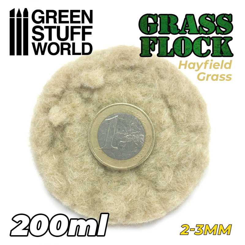 Grass Flock - HAYFIELD GRASS 2-3mm (200ml) 11139