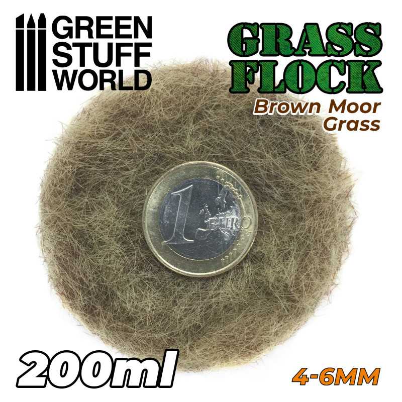 Grass Flock - BROWN MOOR GRASS 4-6mm (200ml)