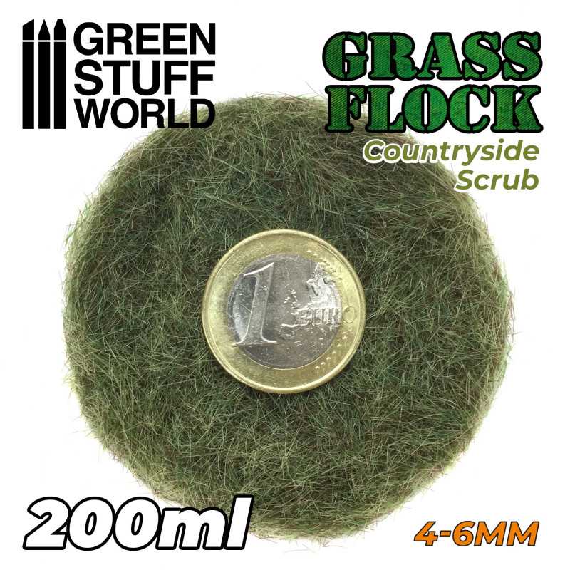 Grass Flock - COUNTRYSIDE SCRUB 4-6mm (200ml) 11158