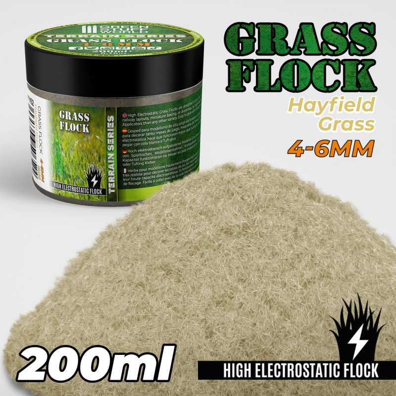 Grass Flock - HAYFIELD GRASS 4-6mm (200ml)
