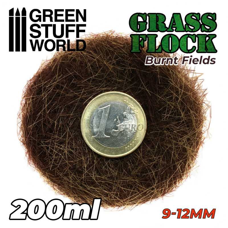 Grass Flock - BURNT FIELDS 9-12mm (200ml)