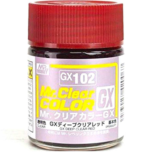 18ml Mr Clear Colour GX – Deep Clear Red GX-102 Mr Hobby