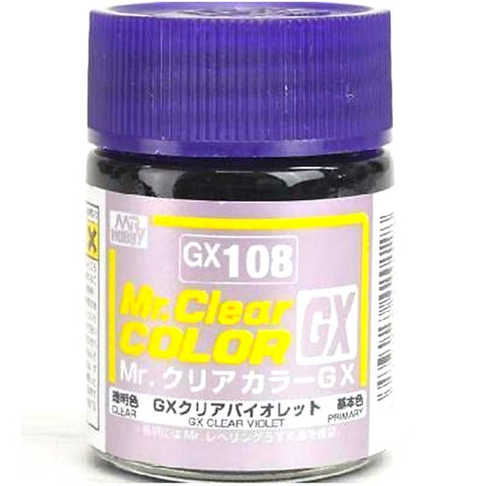 18ml Mr Clear Colour GX – Clear Violet GX-108 Mr Hobby